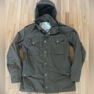 Gianfranco Ferre Field Military M65 Jacket Hooded Army Men Size 50 Made In Italy